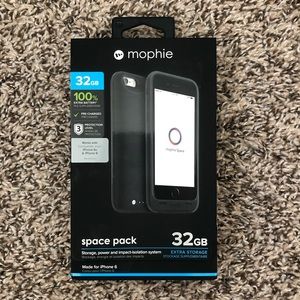Mophie Space Pack BLACK 32GB iPhone 6/6s Case